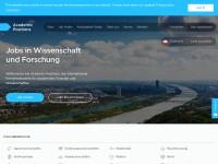 Desktop screenshot for academicpositions.at