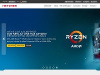 Desktop screenshot for hetzner.com