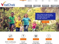 Desktop screenshot for vitalchek.com