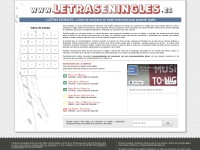 Desktop screenshot for letraseningles.es