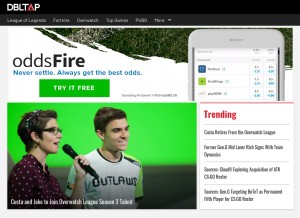 How dbltap.com looks like on a tablet such as an iPad.