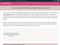 Desktop screenshot for aiartgenmodapk.com