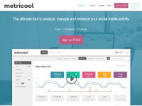 Desktop screenshot for metricool.com