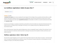 Desktop screenshot for aspirateur-robot.org
