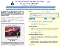 Desktop screenshot for arcade-museum.com