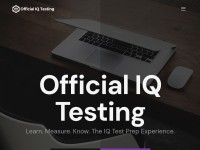 Desktop screenshot for officialiqtesting.com