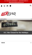 How dcbar.org looks like on a mobile device such as an iPhone.