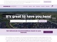 Desktop screenshot for kohlscareers.com