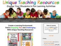 Desktop screenshot for uniqueteachingresources.com
