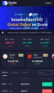 How dcoin.co looks like on a mobile device such as an iPhone.