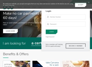 How dcu-online.org looks like on a tablet such as an iPad.