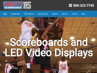 Desktop screenshot for varsityscoreboards.com