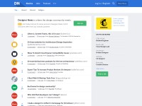 Desktop screenshot for designernews.co