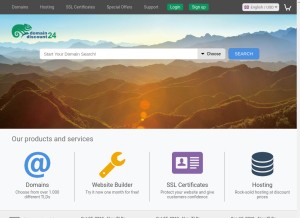 How dd24.net looks like on a tablet such as an iPad.