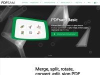 Desktop screenshot for pdfsam.org