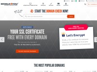 Desktop screenshot for world4you.com