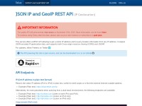 Desktop screenshot for telize.com