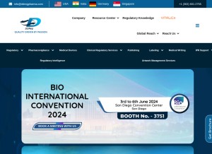 How ddregpharma.com looks like on a tablet such as an iPad.