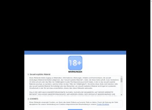 How de.livepornbabes.com looks like on a tablet such as an iPad.