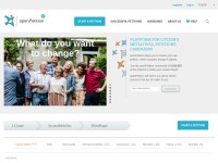 Desktop screenshot for openpetition.de