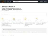 Desktop screenshot for webwoordenboek.nl