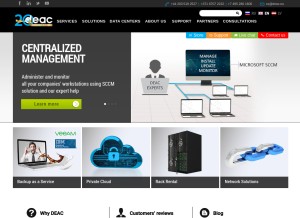 How deac.lv looks like on a tablet such as an iPad.