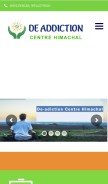 How deaddictioncentrehimachal.com looks like on a mobile device such as an iPhone.