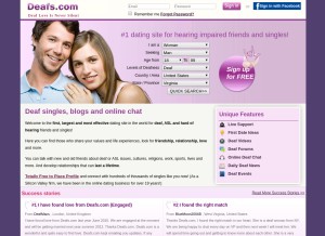 How deafs.com looks like on a tablet such as an iPad.