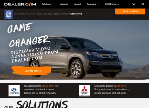 How dealer.com looks like on a tablet such as an iPad.