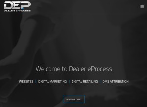 How dealereprocess.com looks like on a tablet such as an iPad.