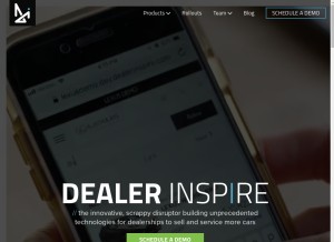 How dealerinspire.com looks like on a tablet such as an iPad.