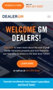 How dealeron.com looks like on a mobile device such as an iPhone.