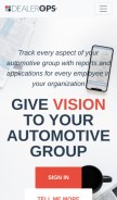 How dealerops.com looks like on a mobile device such as an iPhone.