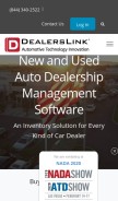 How dealerslink.com looks like on a mobile device such as an iPhone.