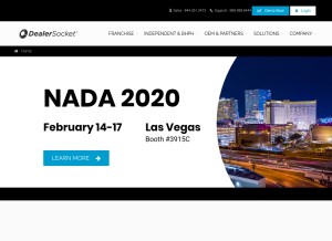 How dealersocket.com looks like on a tablet such as an iPad.