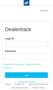 How dealertrack.ca looks like on a mobile device such as an iPhone.