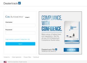How dealertrack.com looks like on a tablet such as an iPad.