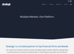 How dealogic.com looks like on a tablet such as an iPad.