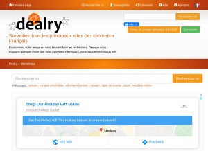 How dealry.fr looks like on a tablet such as an iPad.