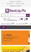 How dealup.pk looks like on a mobile device such as an iPhone.
