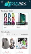 How dealwiki.net looks like on a mobile device such as an iPhone.