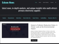 Desktop screenshot for eskomnews.co.za