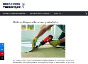 How decapeurs-thermique.com looks like on a tablet such as an iPad.