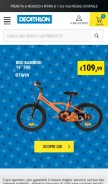 How decathlon.it looks like on a mobile device such as an iPhone.
