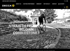 How decca.cc looks like on a tablet such as an iPad.