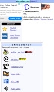 How december.com looks like on a mobile device such as an iPhone.