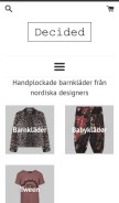 How decided.se looks like on a mobile device such as an iPhone.