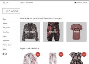 How decided.se looks like on a tablet such as an iPad.