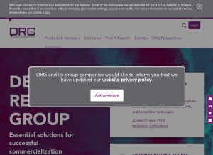 How decisionresourcesgroup.com looks like on a tablet such as an iPad.