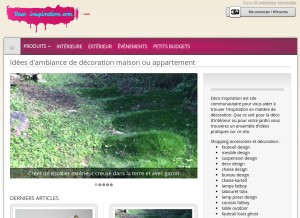 How deco-inspiration.com looks like on a tablet such as an iPad.